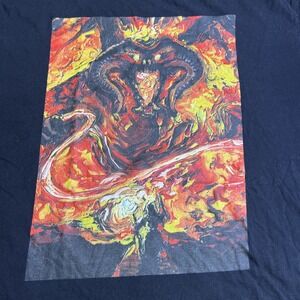 Van Gogh Never Passed Version 2 Classic Black T-Shirt Mens Size 2XL Short Sleeve